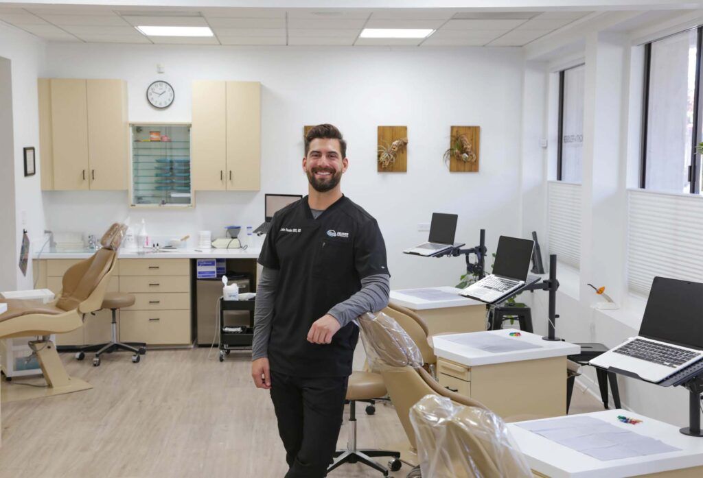 Feusier male staff in Orthodontic office