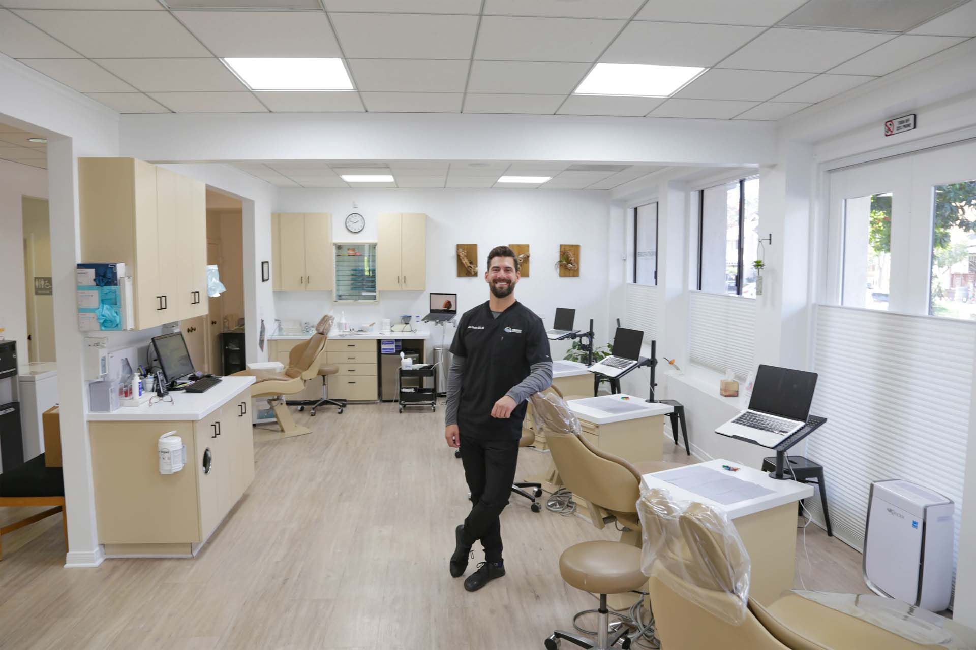 Feusier male staff in Orthodontic office