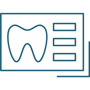 dental report or dental check-up icon