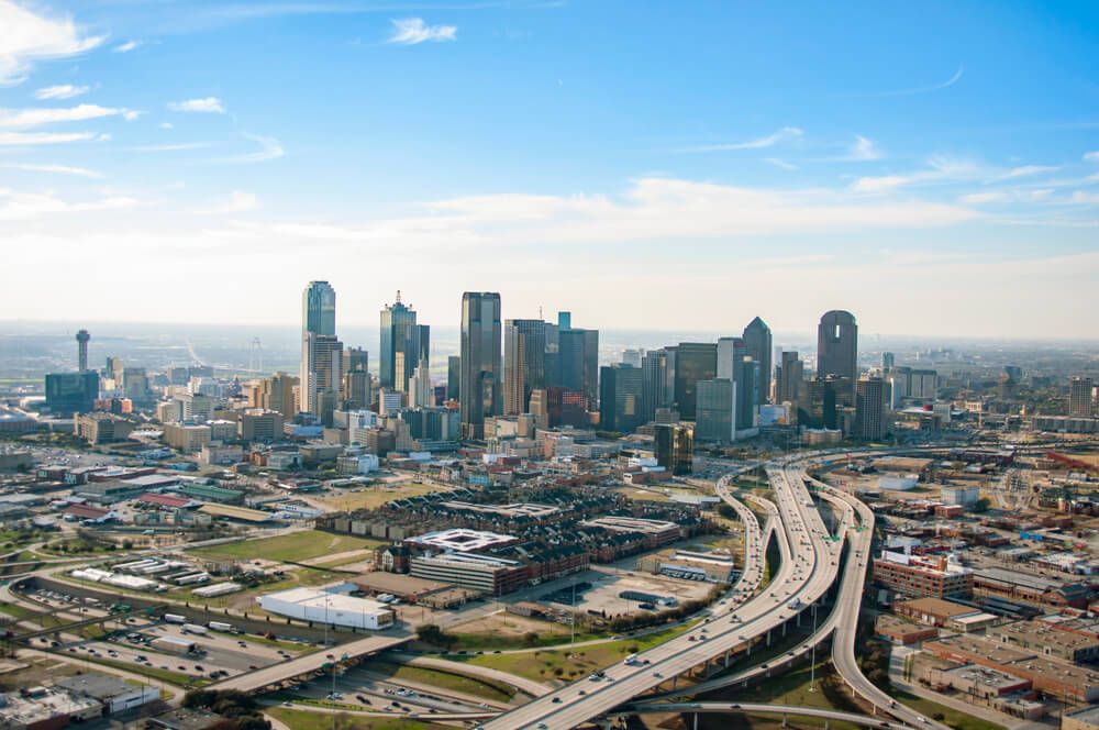 Southlake Dallas Fort Worth Metroplex skyline