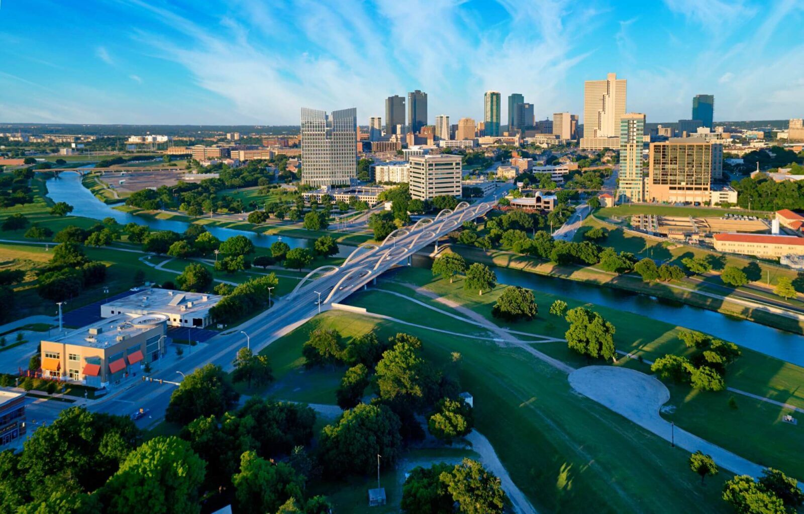 Aerial View Fort Worth Texas