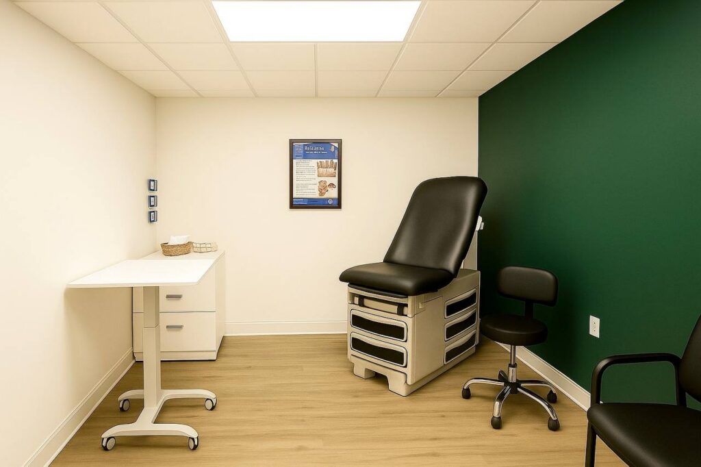 Apex Pain Office treatment room