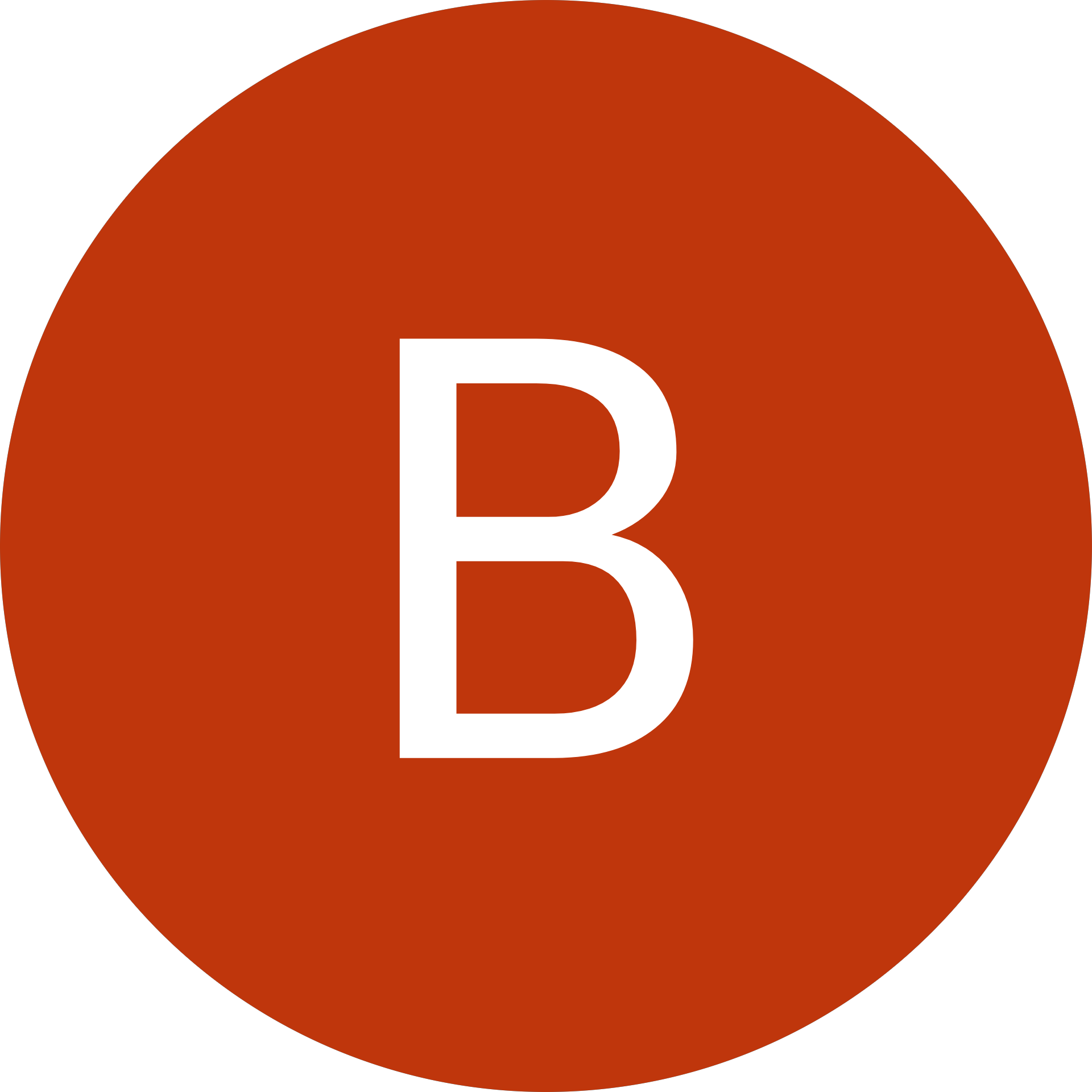 Red letter B