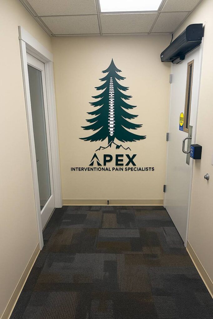 Apex Pain Office signboard