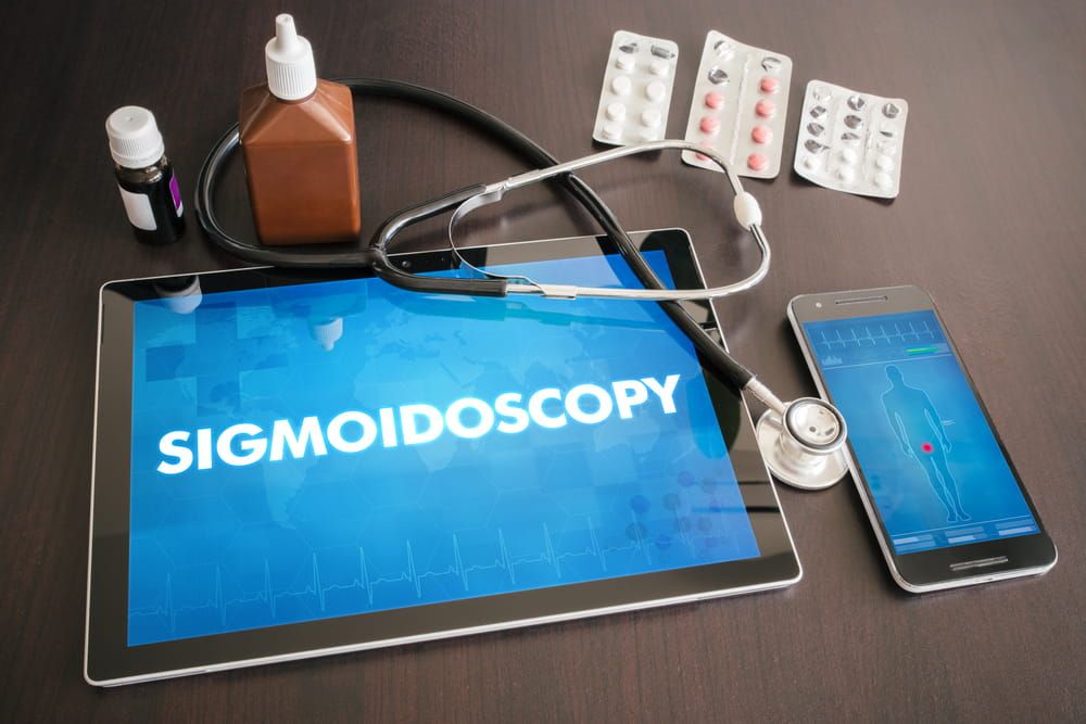 Sigmoidoscopy (gastrointestinal disease related) diagnosis medical concept