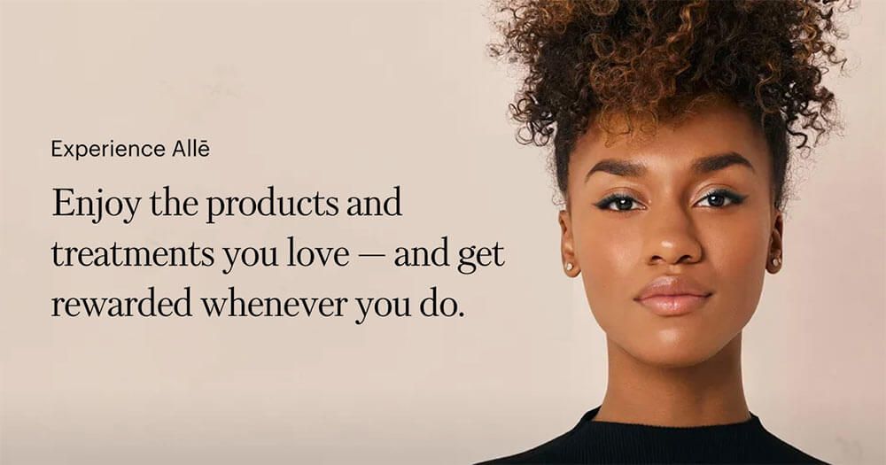 Alle rewards program for aesthetic treatments and skincare