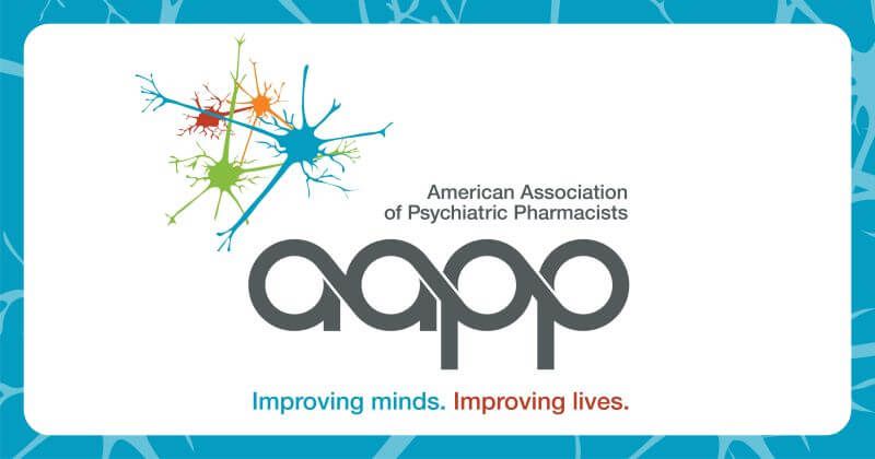 logo and tagline for the American Association of Psychiatric Pharmacists (AAPP).