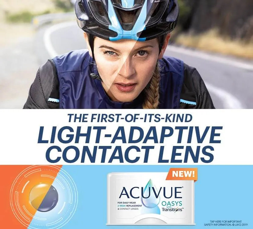 Acuvue Oasys with Transitions Light Intelligent Technology