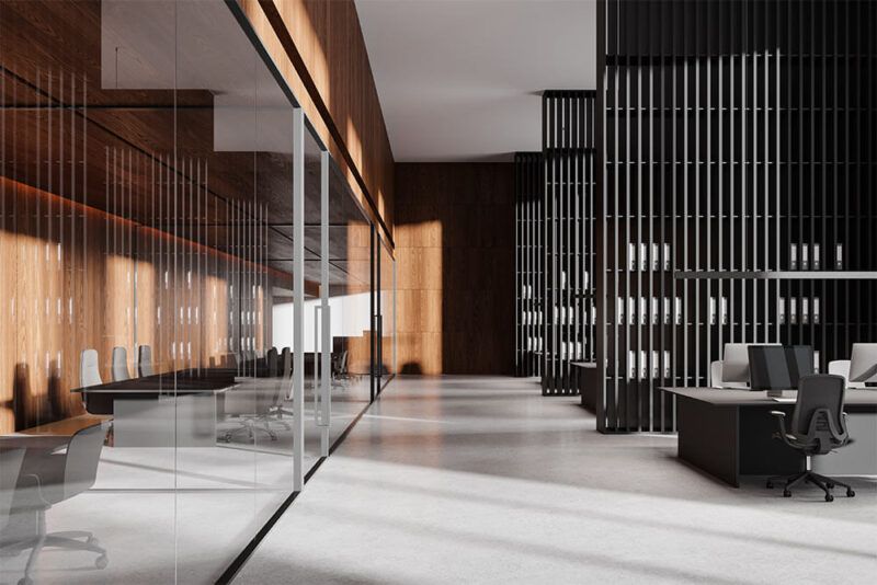 Midwest Office Hallway