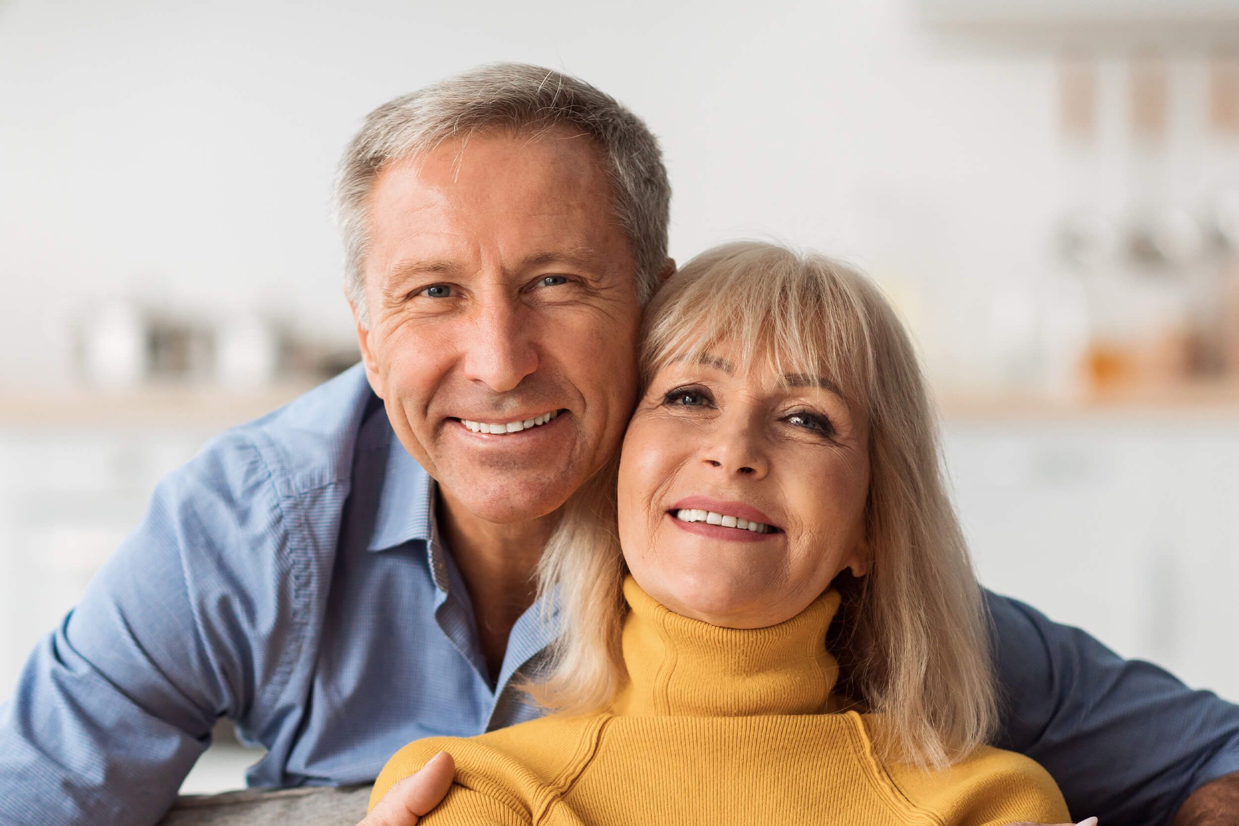 old couple smiling