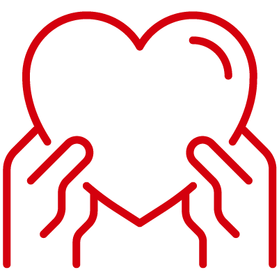 care, support, compassion, or love icon