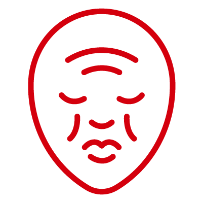 facial mask or cosmetic treatment icon