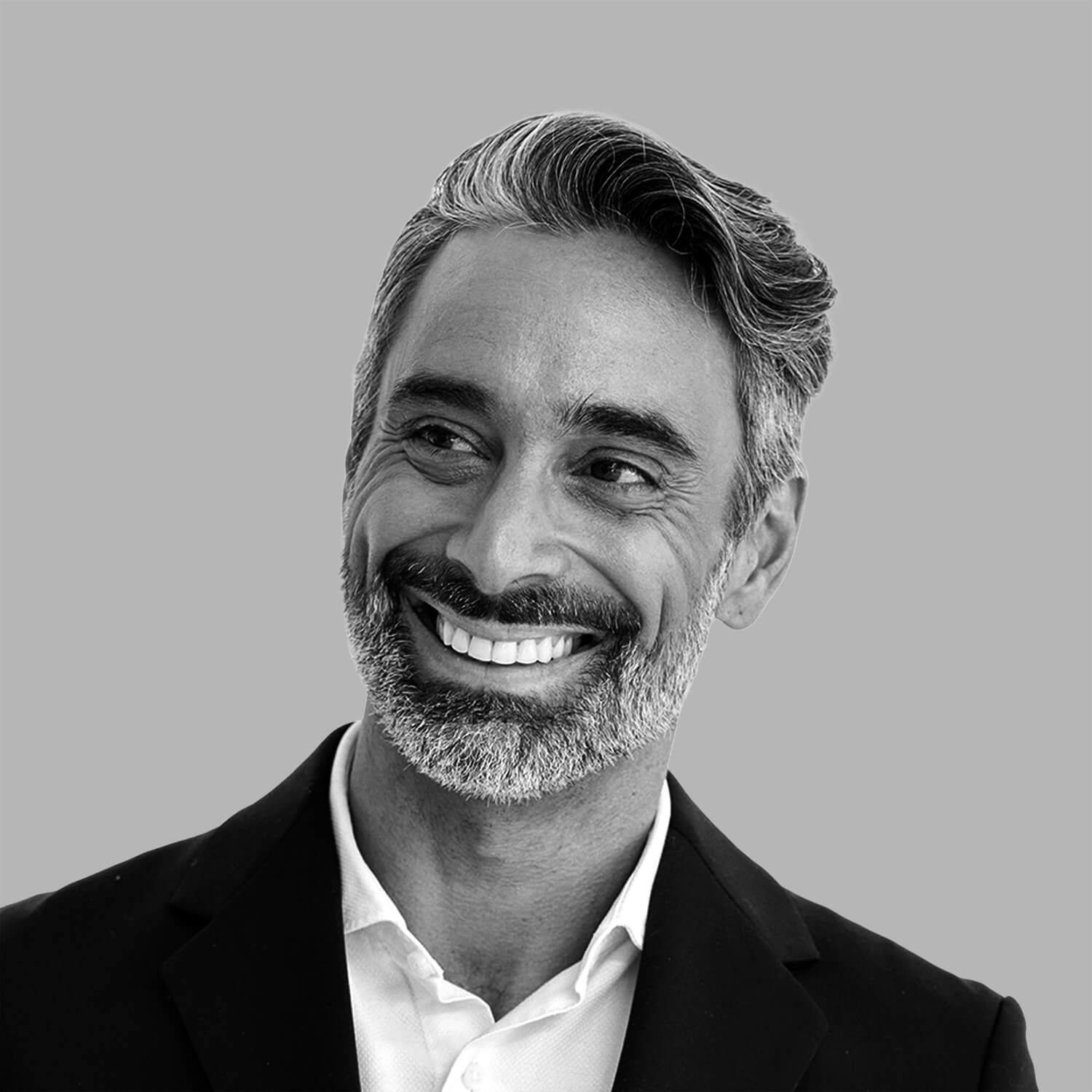 a portrait of a middle-aged man