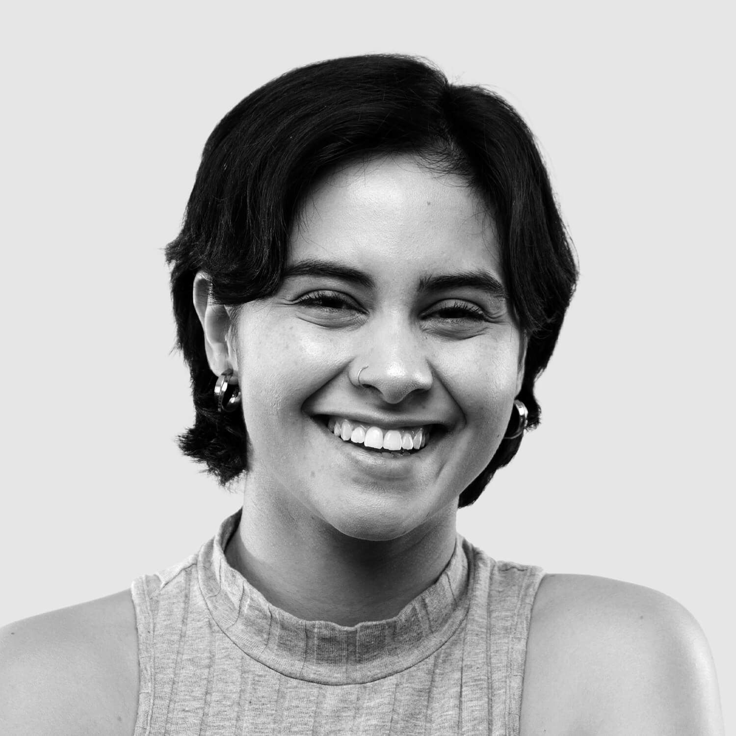 a portrait of a young woman