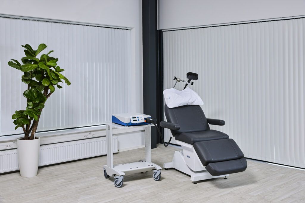 MagPro R30 therapy package, which is a specialized medical device system used for Transcranial Magnetic Stimulation (TMS) therapy