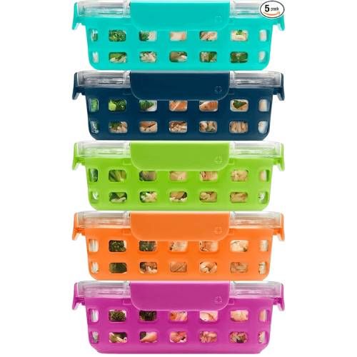 Ello Duraglass 3.4 Cup Meal Prep Sets