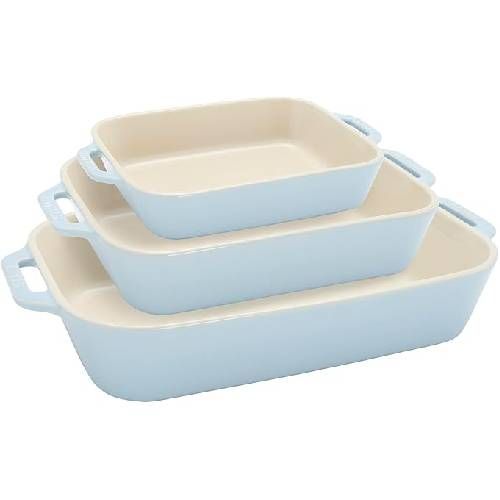 Staub Ceramic 3-pc Rectangular Baking Dish Set