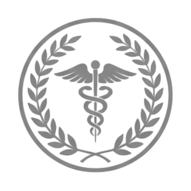 Black Caduceus Medical Symbol