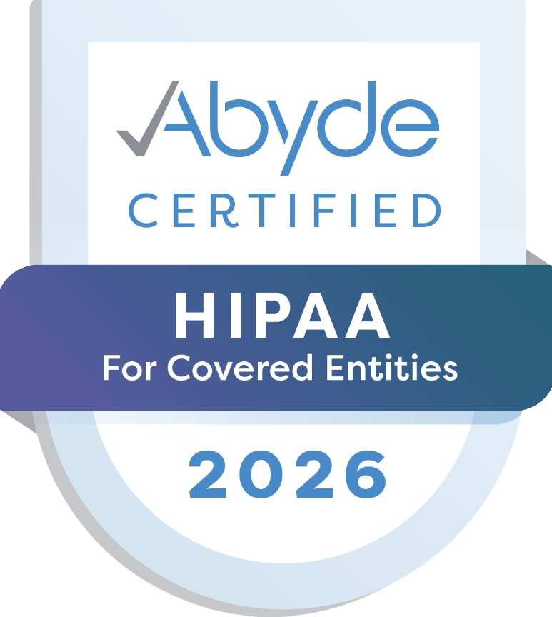 a certification badge from Abyde